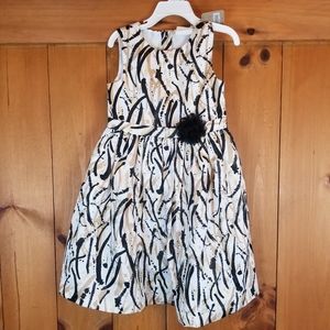 CRAZY 8 NWT black white and gold dress